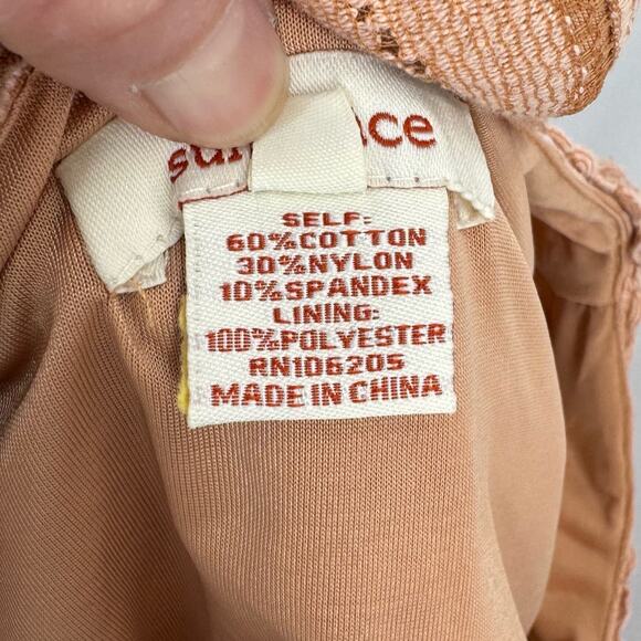 Sundance Women's Grace In Lace Midi Dress Small Orange Romantic Boho - Picture 10 of 14